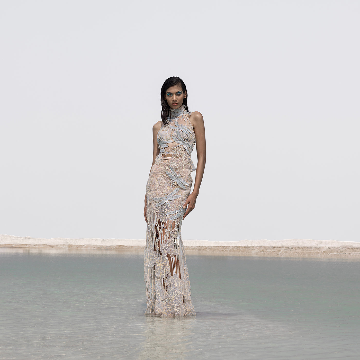 Outfit High Halter Top COLLUSION High Halter Neck Top In Camo Co