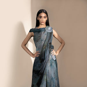 haute couture, bead and sequin mini dress, balmain Abhishek Sharma designer, plus size modelling 