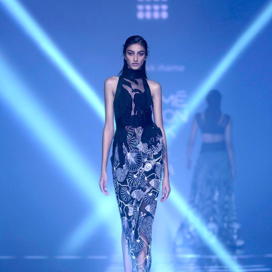 Black Cocktail Dress – Abhishek Sharma